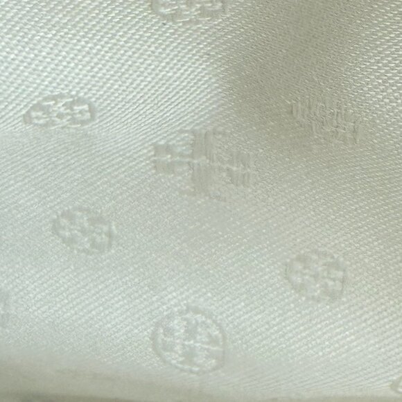 TORY BURCH GEMINI LINK COSMETIC CASE IVORY GEMINI LINK STRIPE 34399 New - Picture 11 of 13